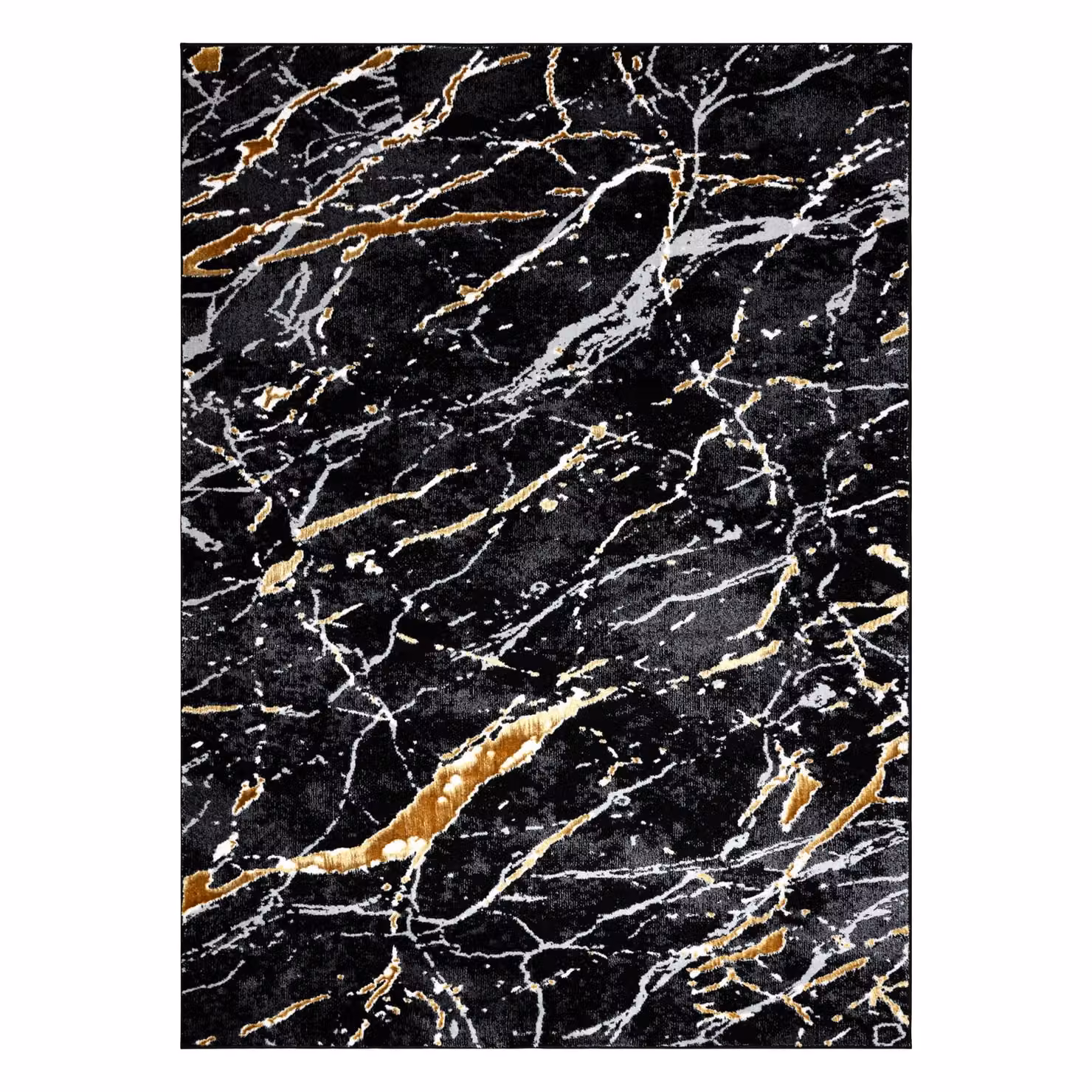 RugsX Allure Geometric Modern Rug in Black, W: 120 cm x L: 170 cm – 2