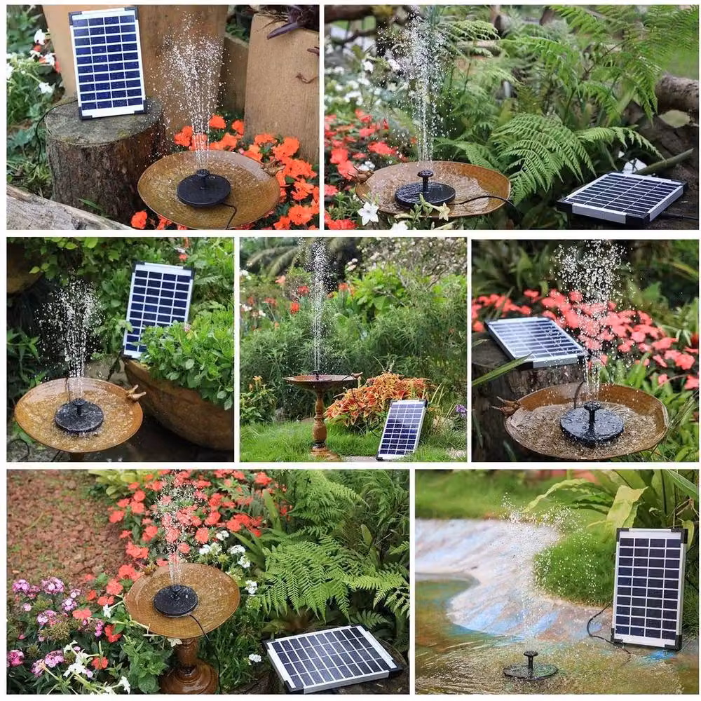 NESTLUNE Solar Water Pump for Garden Pond, Pool, Fish Aquarium and Fountain, Black – 4