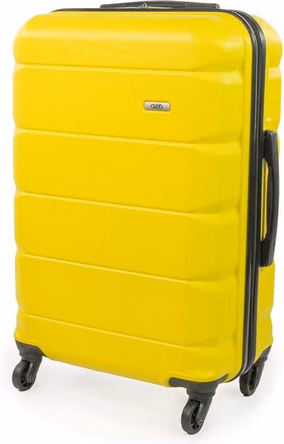 A2B Exodus Large Hard Sided Hold Suitcase in Yellow with 4 Wheels – 1