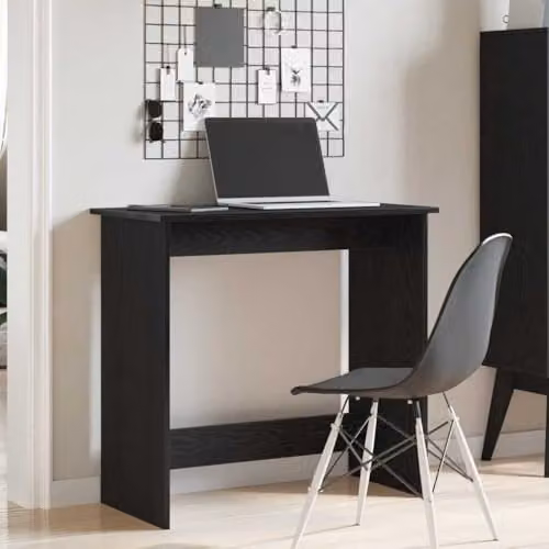 vidaXL Modern Writing Desk in Black, W/D/H: 80 x 40 x 75 cm – 2