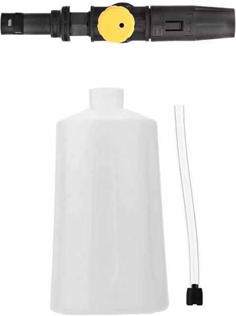 FLAVORA Snow Foam Lance High Pressure Jet Soap Bottle Sprayer in White