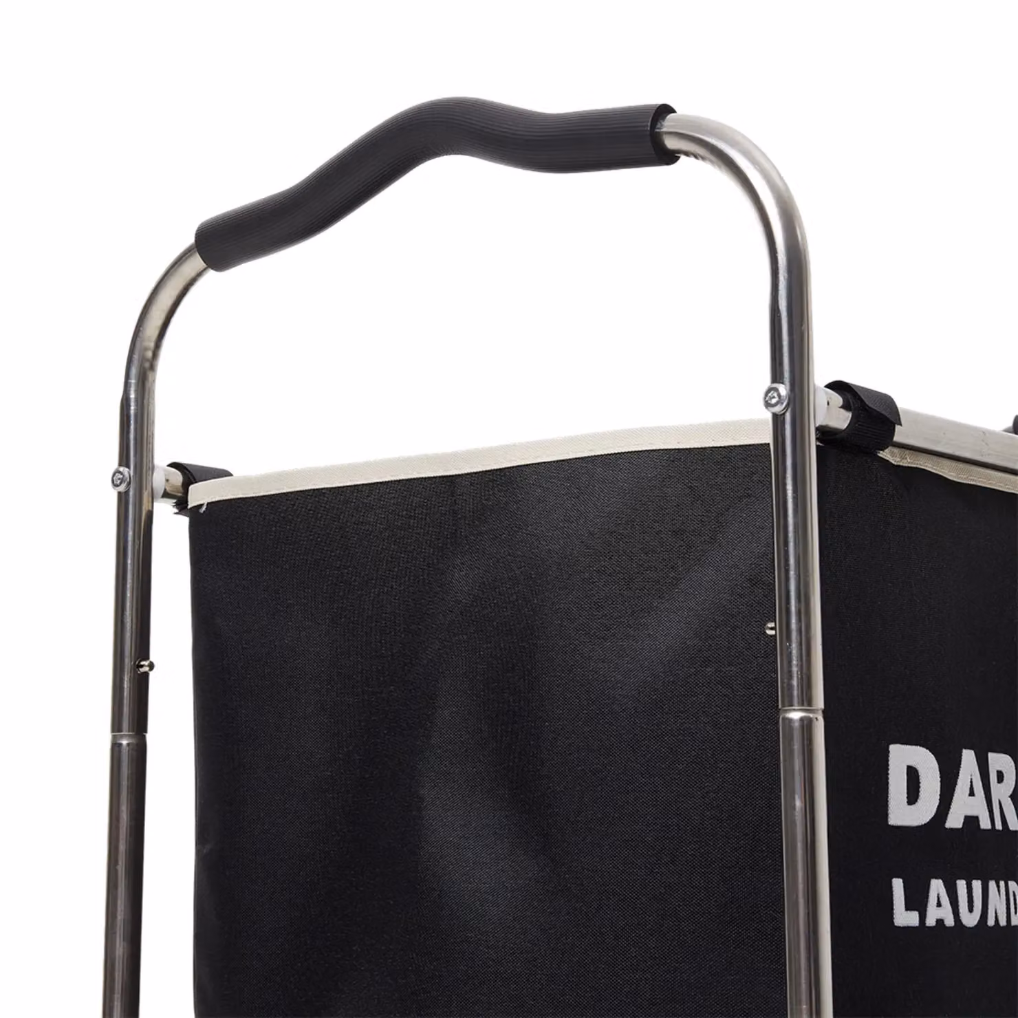 H&O Direct 240L 3-Section Multicolour Fabric Laundry Basket with Wheels – 3