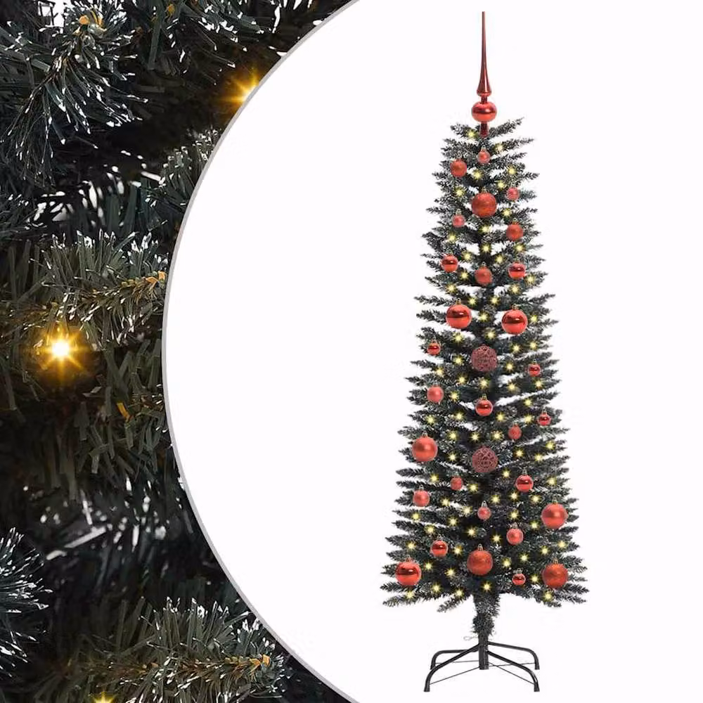 Berkfield Home Elegant Green Artificial Christmas Tree with Stand H 120 x W 40.5 x D 40.5 cm – 3