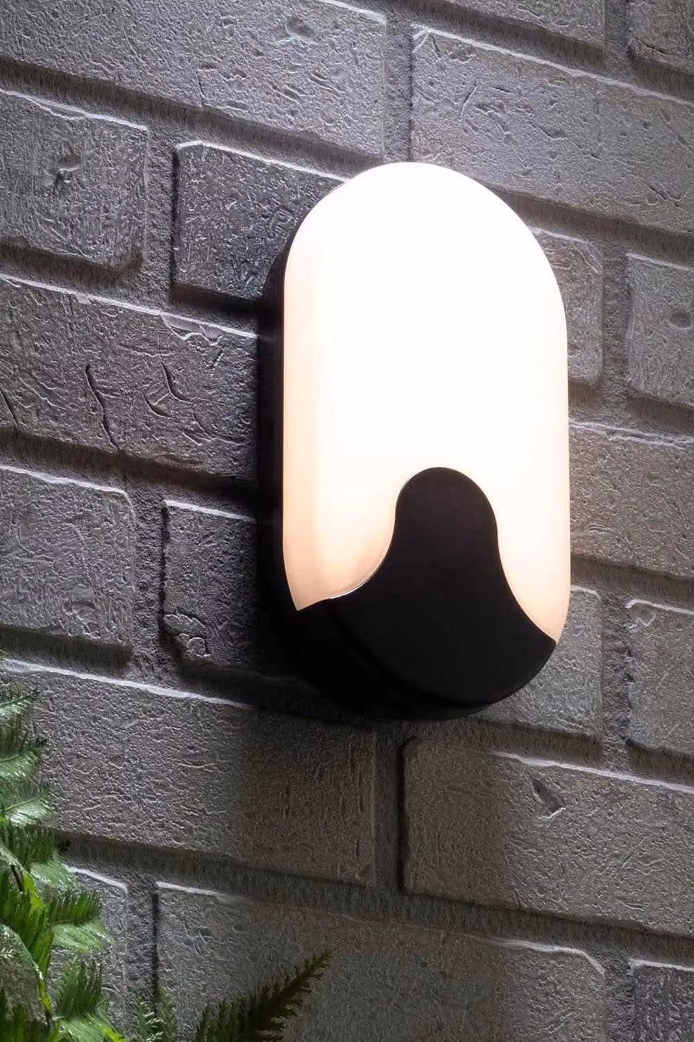 BHS Lighting Swona Oval LED Outdoor Wall Light in Black – 3