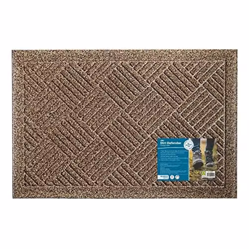 JVL Dirt Defender Rectangular Scraper Doormat, Beige, W: 60 cm, D: 40 cm – 2