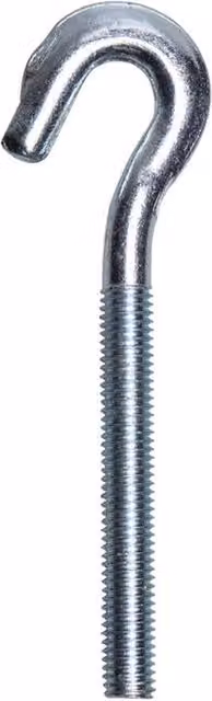 JCP Fixings Forged Hook Bolts in Silver, M10 x 73 mm, Box of 25