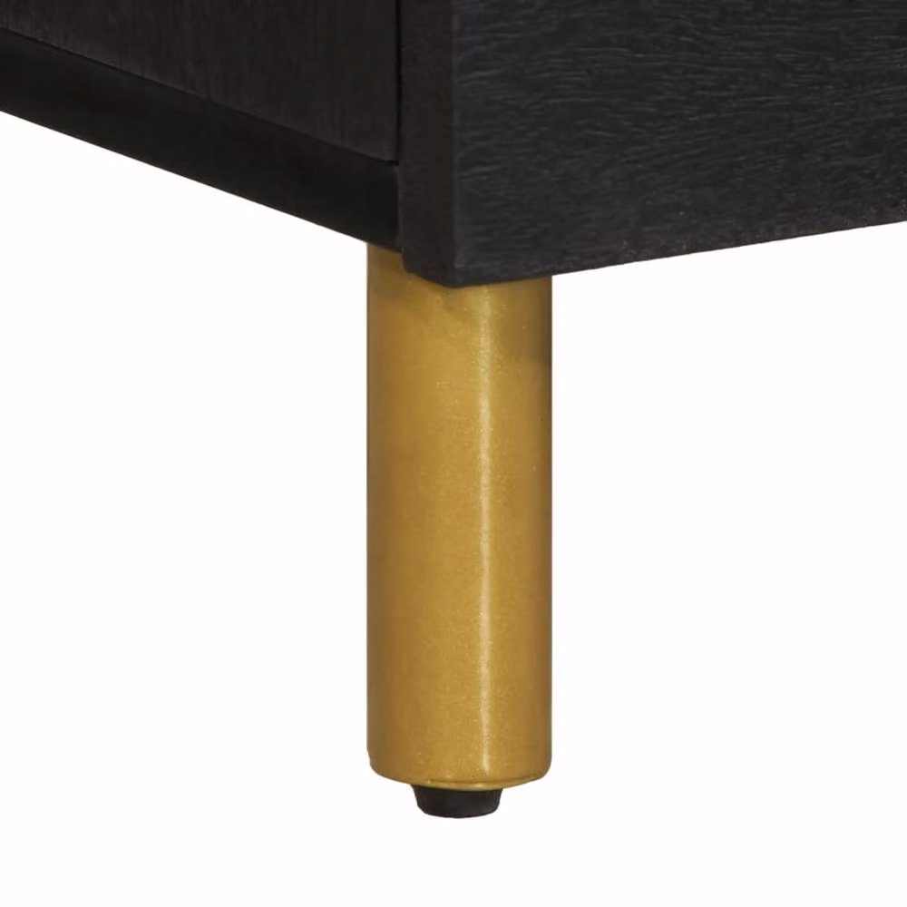 Berkfield Home Modern Black Sideboard W/D/H: 80 x 33 x 75 cm – 5