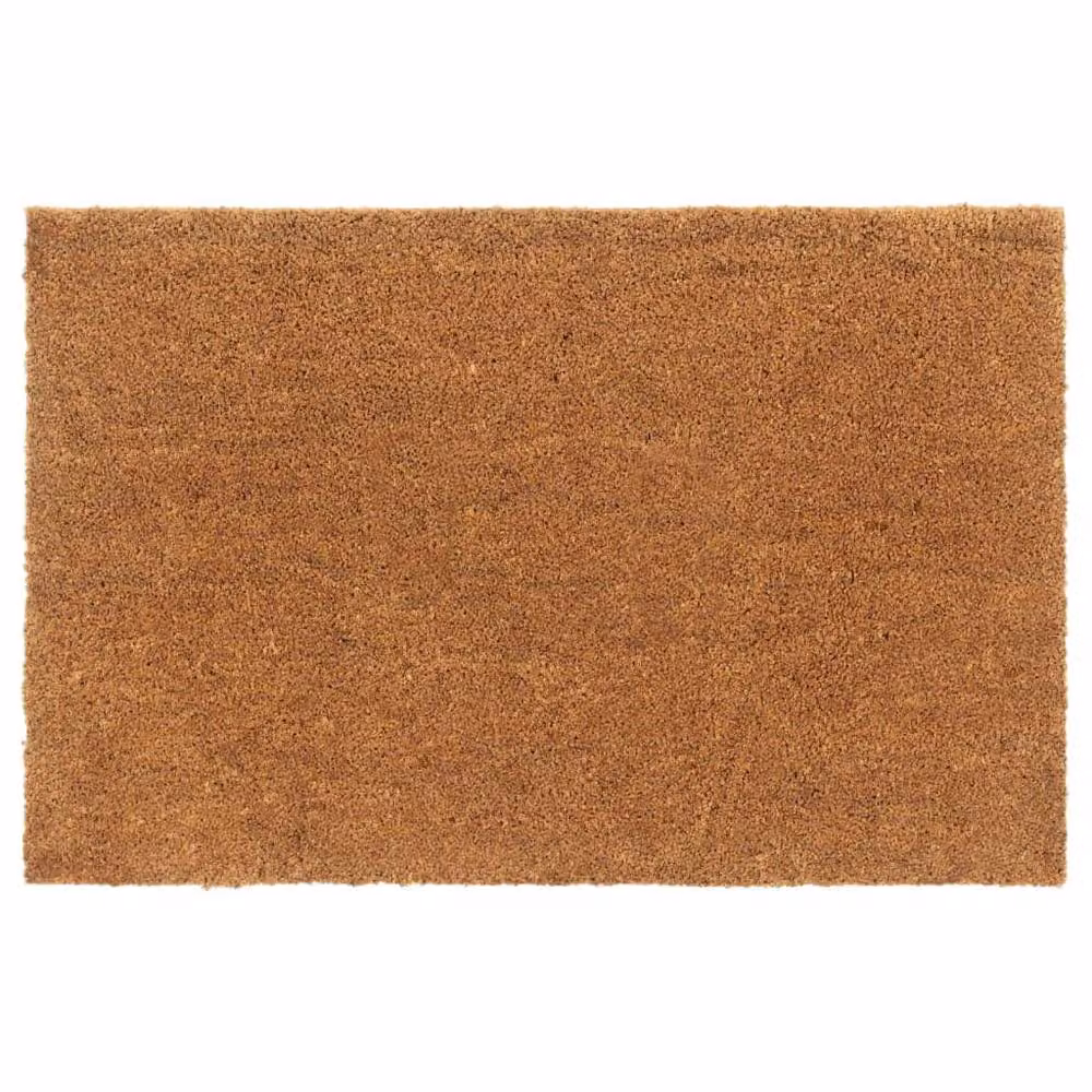 Berkfield Home Durable Weatherproof Coir and PVC Door Mat, Brown, W: 65 cm, D: 100 cm, H: 1.6 cm – 2