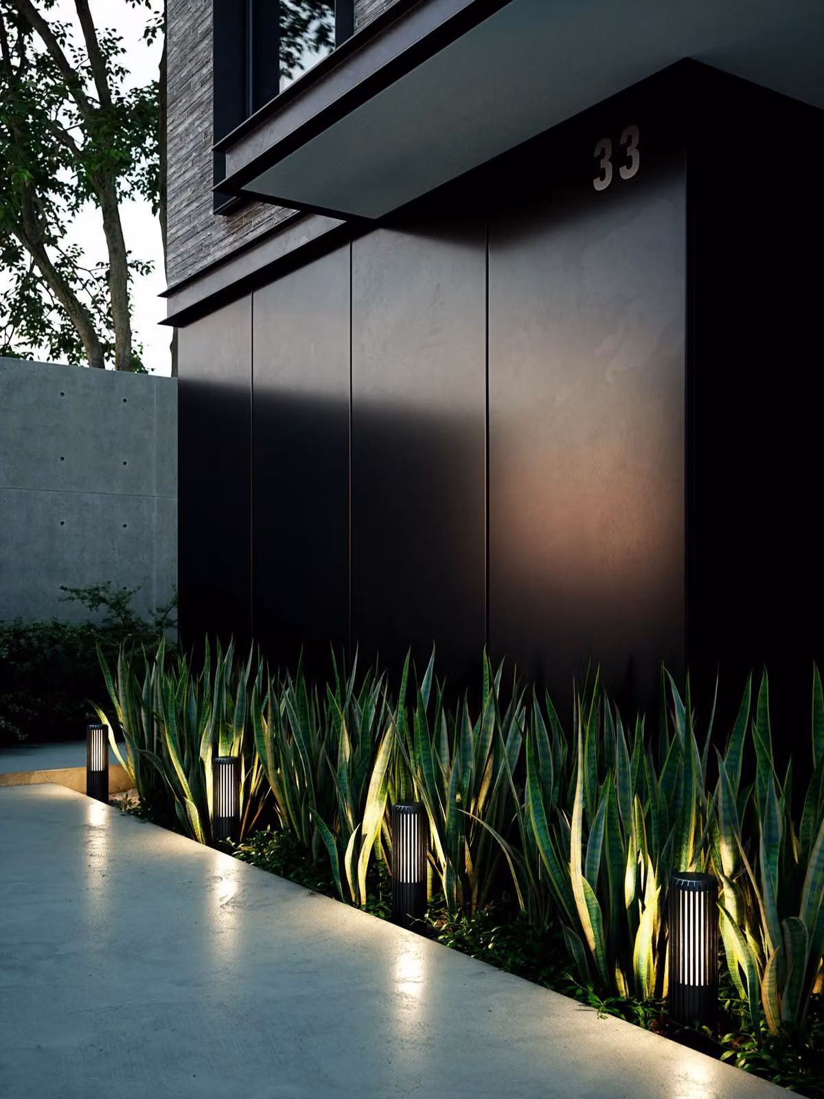 Nordlux Aludra Black Metal Outdoor Post Light with E27 Glass Cylinder and IP44 Rating – 3