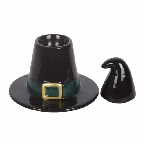 Something Different Wholesale Black Witch Hat Ceramic Oil Burner