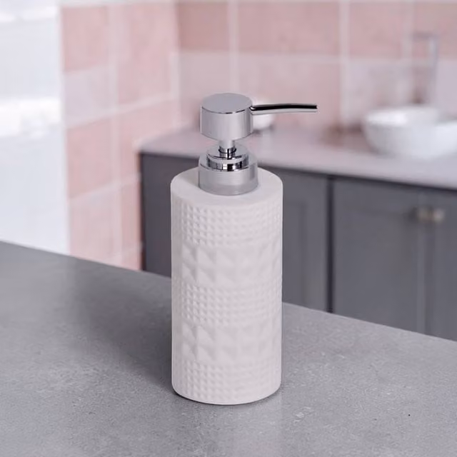 Showerdrape Maison Liquid Soap Dispenser in Green or White Shimmer