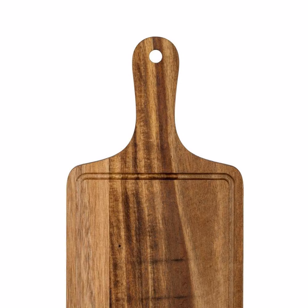 Lemon Pavilion Furniture and Decor Large Rectangular Acacia Wood Serving Board, Brown, W: 50 cm, L: 30 cm, H: 1 cm – 3