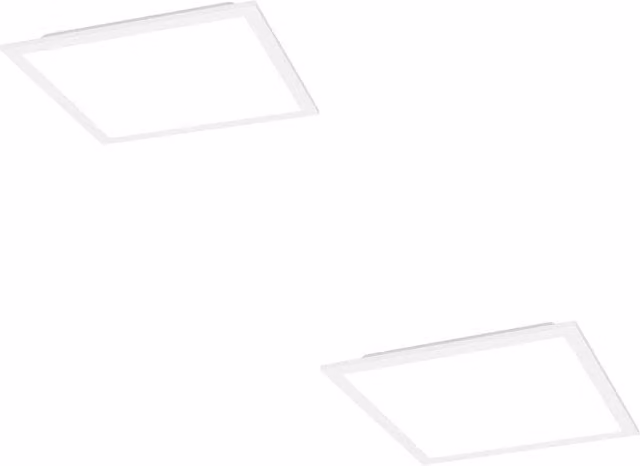 Loops 2 Pack Modern White Square LED Ceiling Light with Included Bulbs