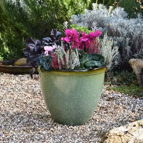 Garden Gear Green Bell Glazed Planter Pot – 2