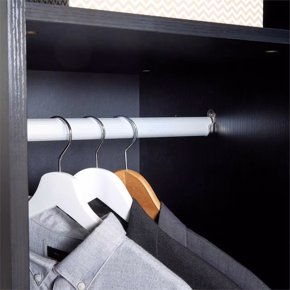 Nordara Black Single Door Space Saving Wardrobe with Hanging Rod, W: 100 cm x D: 100 cm x H: 100 cm – 3