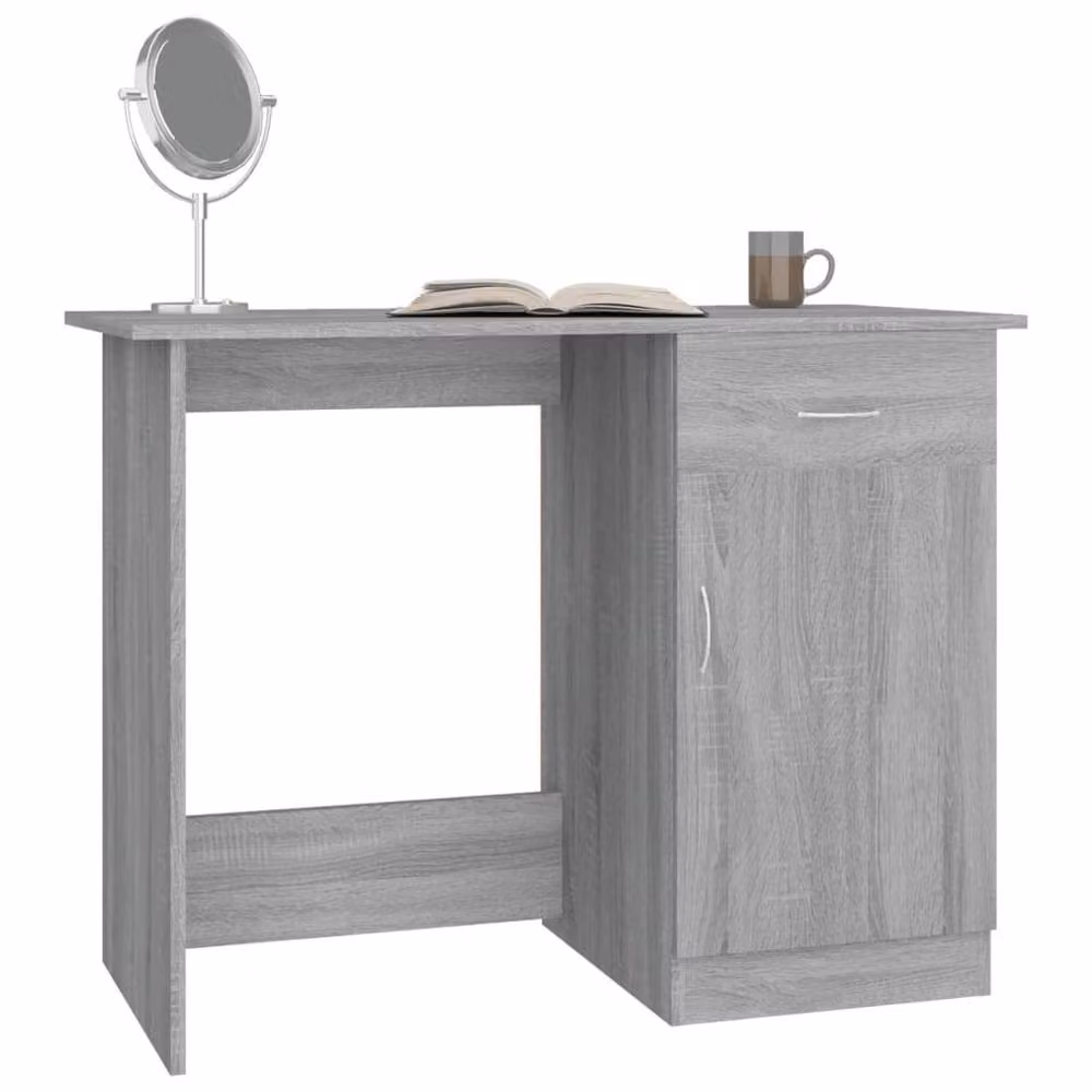 Berkfield Home Modern Writing Desk in Grey Sonoma, W/D/H: 100 x 50 x 76 cm – 2