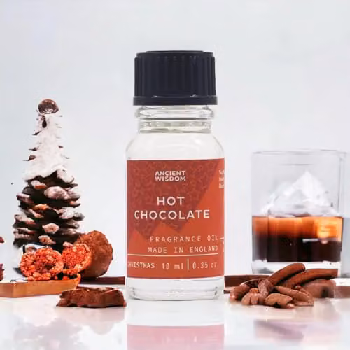 Ancient Wisdom Hot Chocolate Fragrance Oil, 10ml, Brown, Transparent – 3