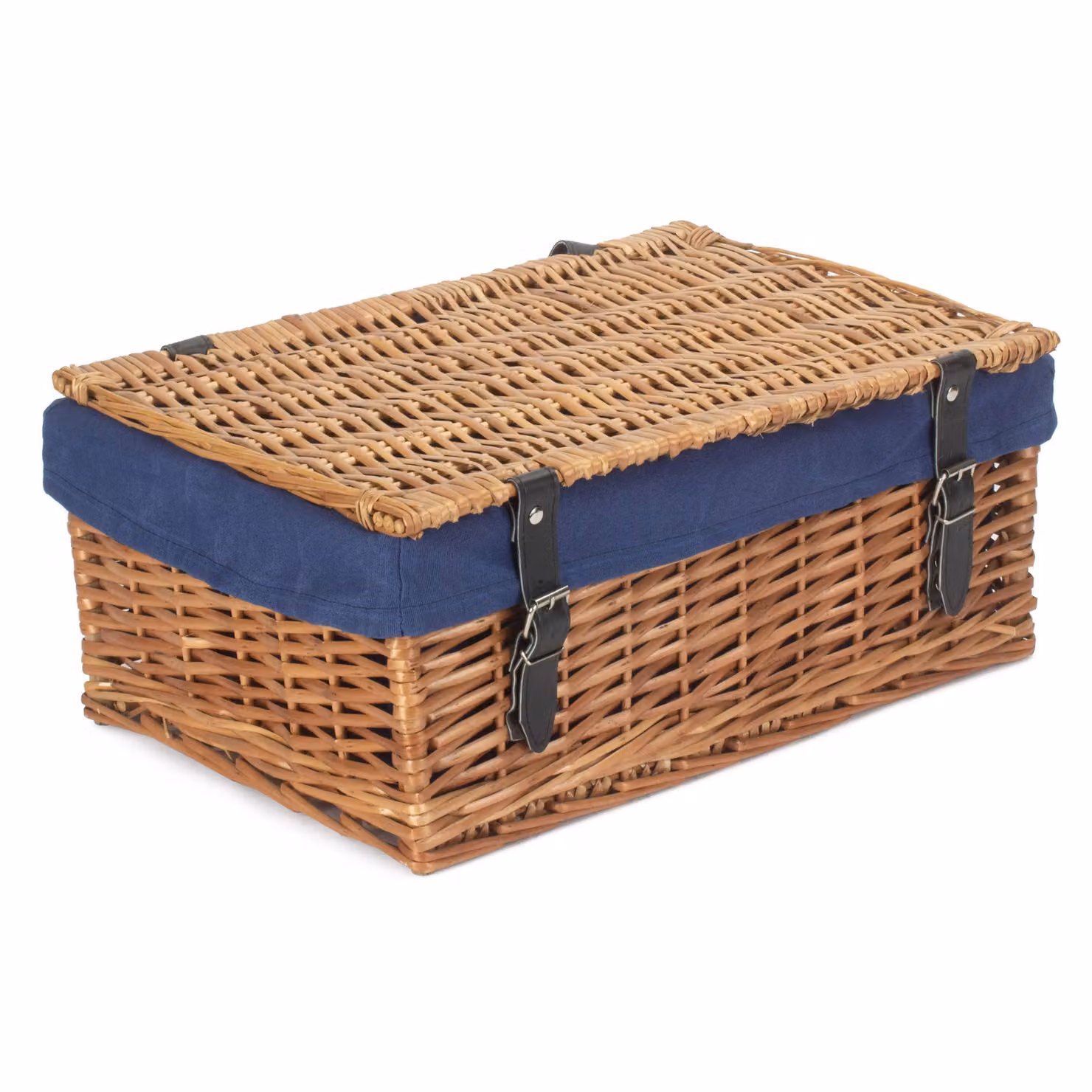 Red Hamper Large Wicker Hamper with Cotton Lining and Handles, W/D/H: 46.0 x 30.0 x 19.0 cm – 2