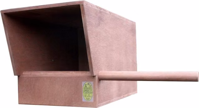 Nestbox Co Brown Wooden Kestrel Nest Box with Perch