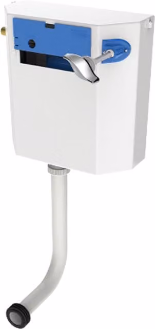 Thomas Dudley Osmo F1 Cistern in Bronze with LH Actuator Side and Cat5 Brass Tail, Dual Flush 4/2.6L
