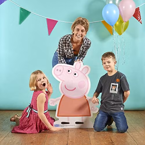Star Cutouts SC543 Peppa Pig Party Cardboard Cutout, Pink, Height: 79 cm – 2