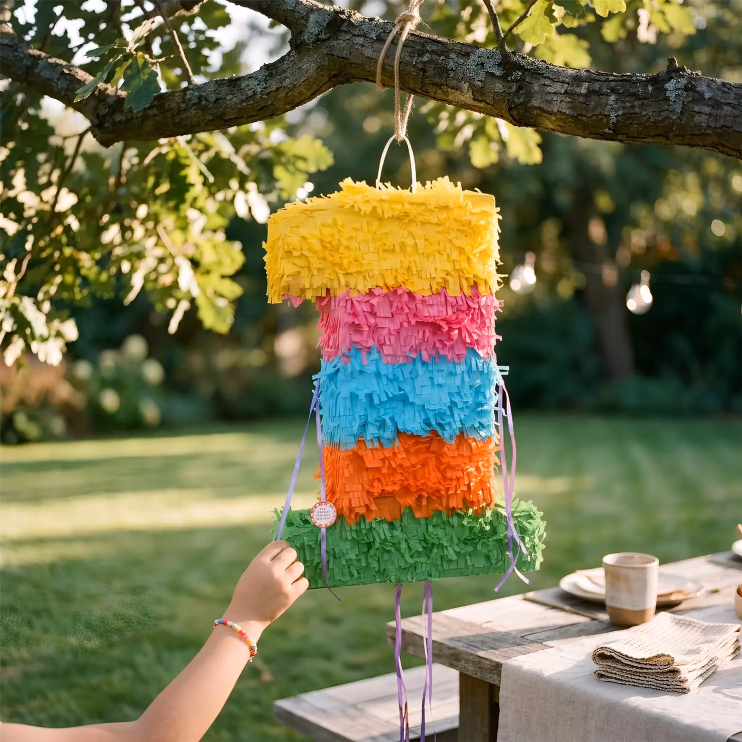Fax Potato Multicolour Number 1 Cardboard Pinata, W: 35 cm, D: 7.5 cm, H: 50 cm – 5
