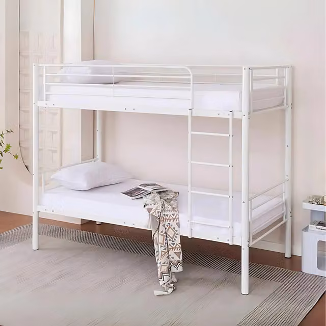 Bircham 3FT Metal Bunk Bed in White