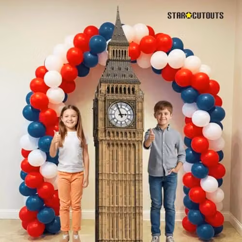 Star Cutouts SC146 Big Ben London Star Cardboard Cutout, Multicolour Freestanding Landmark Decoration – 4