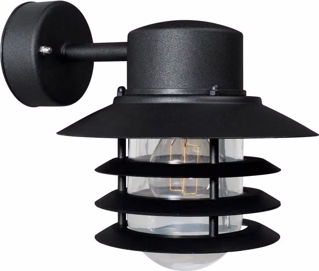 Nordlux Veje Black Metal Outdoor Wall Light for Garden and Terrace, E27, IP54 – 1