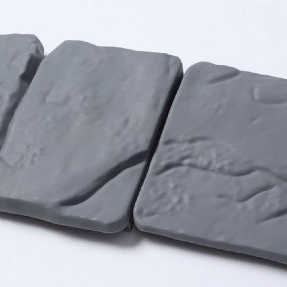 Quipulse Pack of 20 Grey Imitation Stone Plastic Garden Fencing – 4