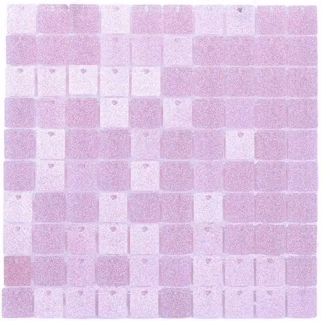 Neel Blue Pink Glitter Shimmer Sequin Wall Panels, 30 x 30 cm