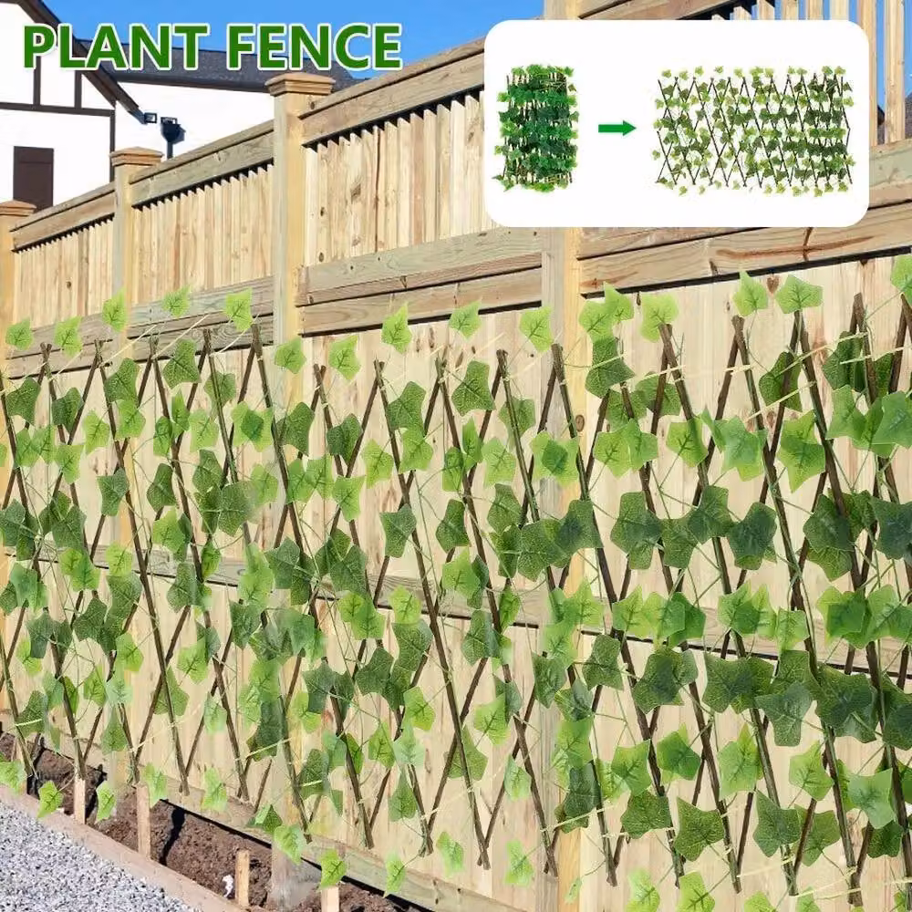 SPETLEK Green Artificial Ivy Leaf Garden Fence, Height: 40 cm – 2