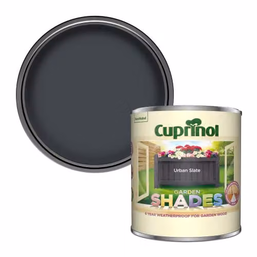 Cuprinol Garden Shades Exterior Woodcare, Urban Slate Grey, 1 Litre – 1