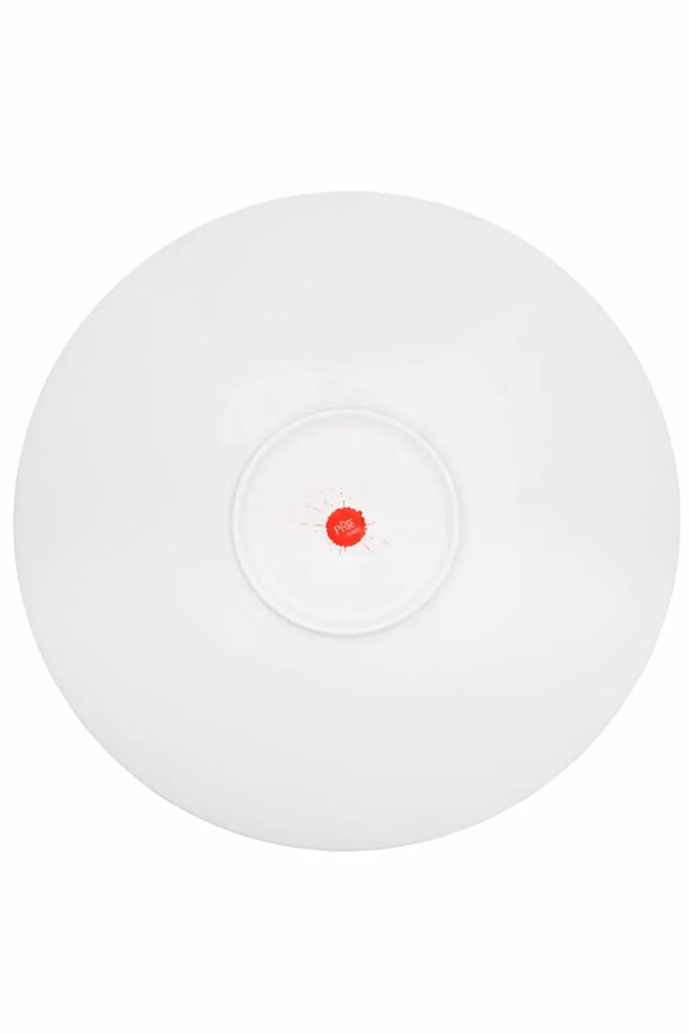 BlissHome Prue Leith Bone China Platter in White with Inky Spiral Lines, Diameter: 36 cm