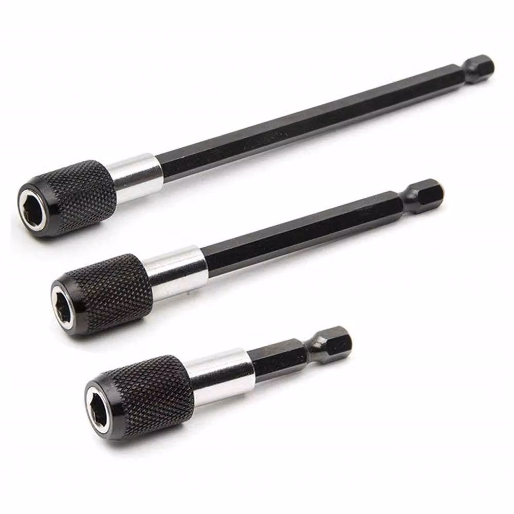 FLAVORA 1/4 inch Hex Magnetic Screwdriver Bit Holder in Black and Silver, Stainless Steel, W: 10000 mm, H: 520 mm – 3