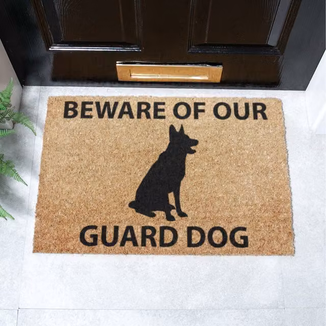Artsy Mats German Shepherd Doormat, Brown, W: 60 cm, D: 40 cm