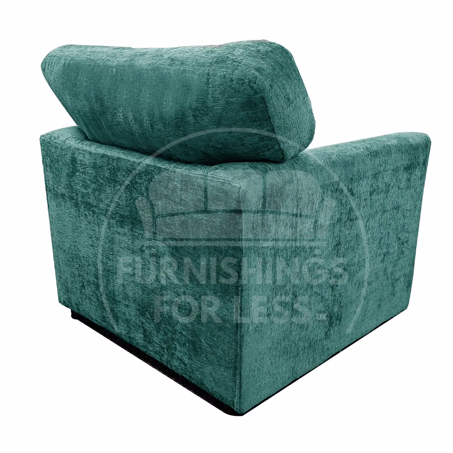 Furnishings For Less UK Monaco Chenille Fabric 3 Piece Sofa Suite in Teal Blue Petrol featuring a 2 Seater Sofa and 2 Armchairs – 2
