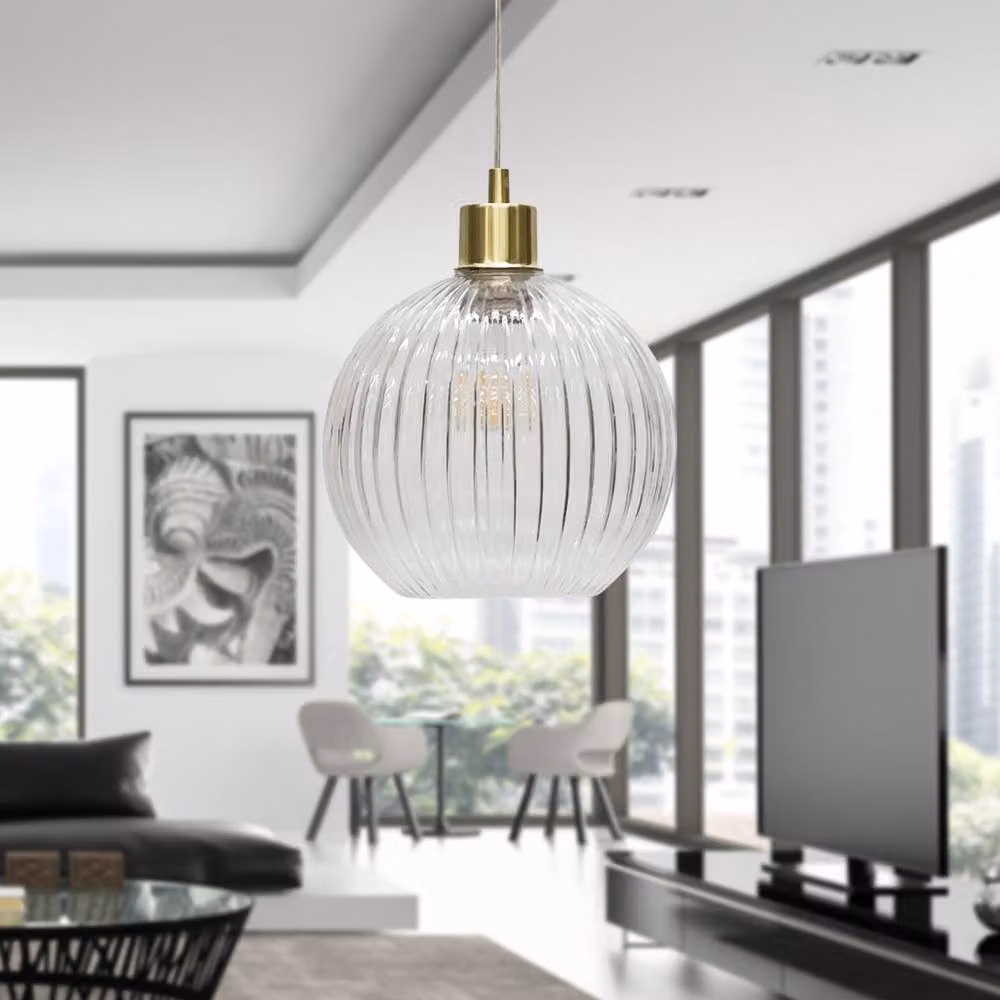 First Choice Lighting Carss Satin Brass Ceiling Pendant Flex Kit in Gold – 2