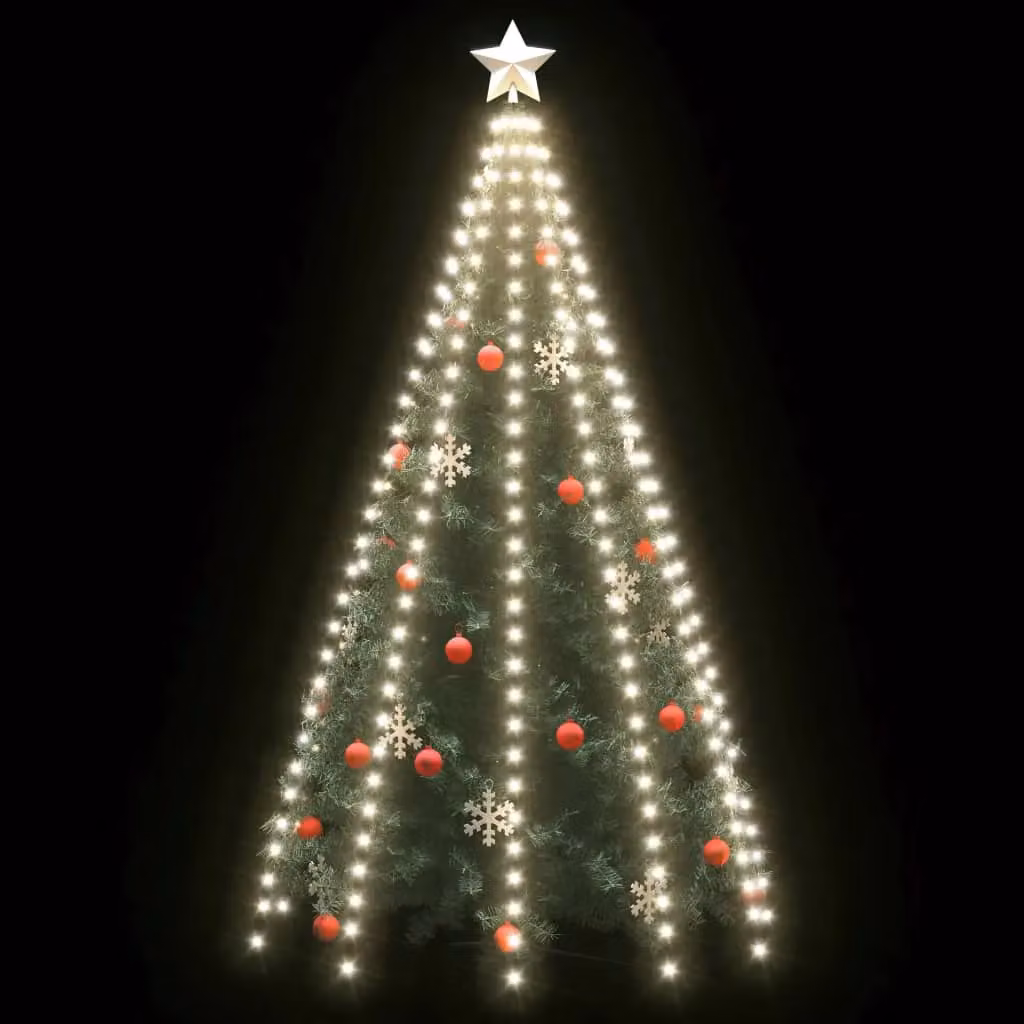 Berkfield Home Christmas Tree Net Lights with 250 Cool White LEDs, 250 cm – 3