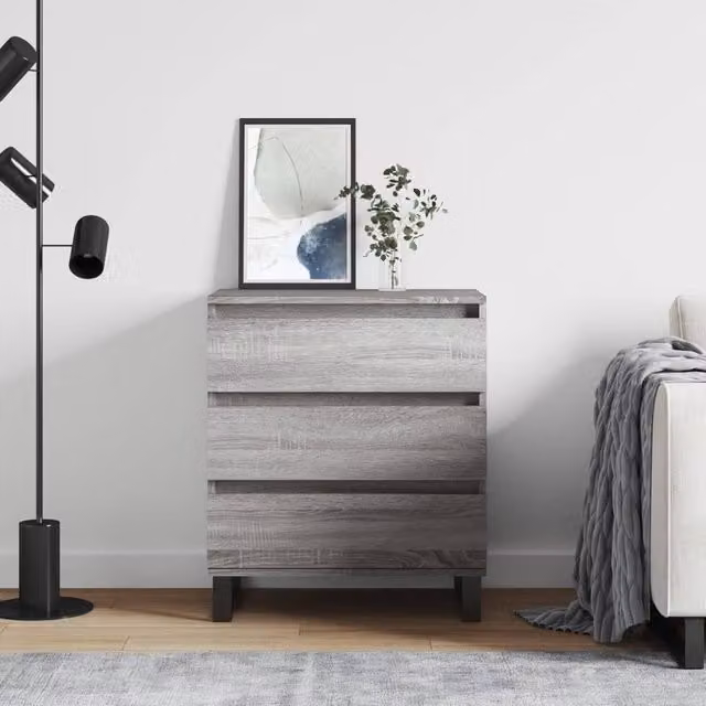 Berkfield Home Grey Sonoma Sideboard in Engineered Wood, W: 60 cm, D: 35 cm, H: 70 cm – 1