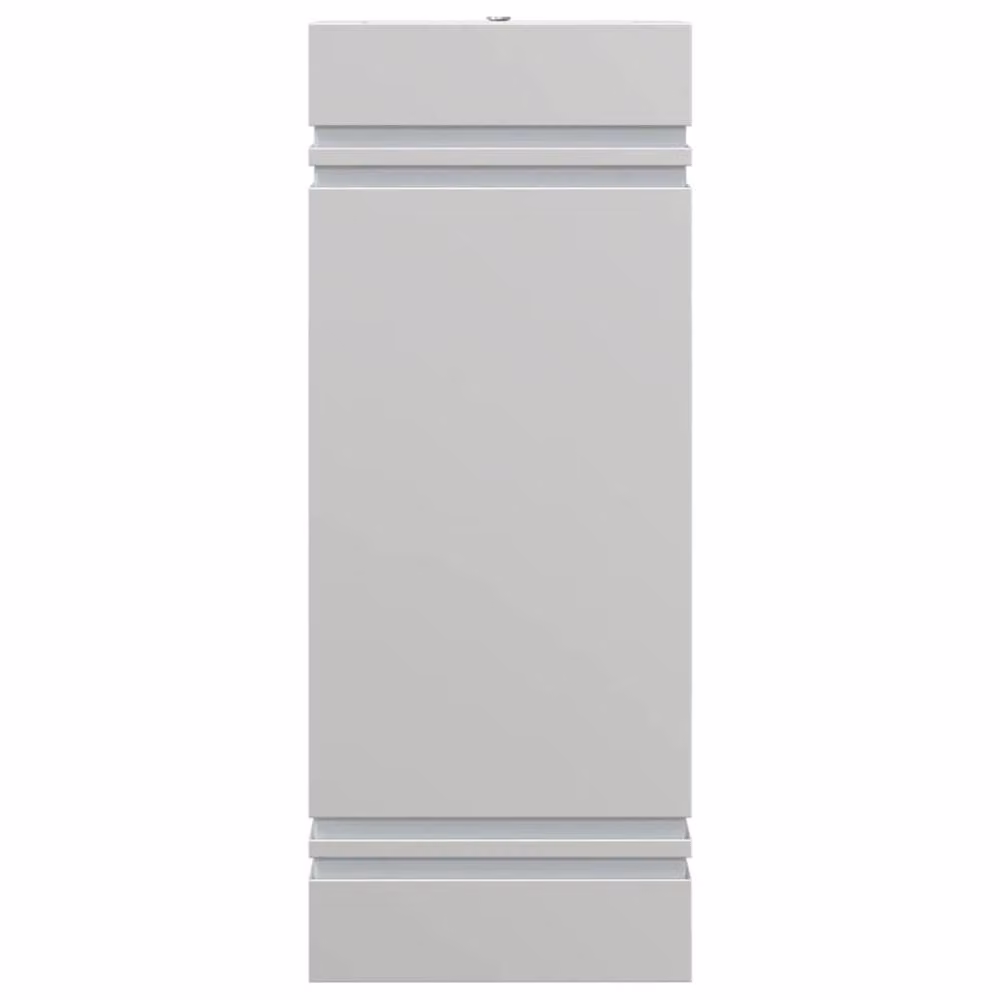 Berkfield Home Modern Rectangular Outdoor Wall Light in Silver Stainless Steel – 2