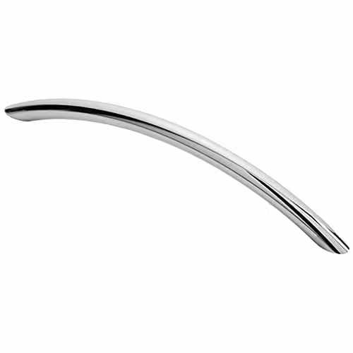 Loops Curved Bow Cabinet Pull Handle in Chrome, 190 x 10 mm with 160 mm Fixing Centres
