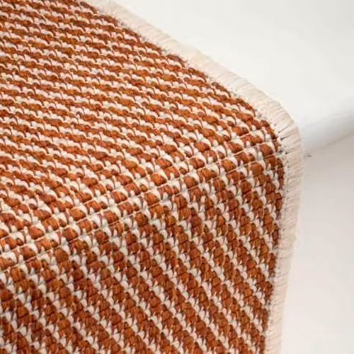 runrug Coastal Stair Runner Carpet, Terracotta, W: 70 cm, L: 720 cm – 3