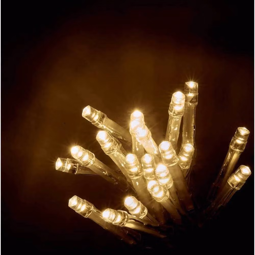 Shatchi 40 Warm White LED Battery Operated Fairy String Lights in White – 3
