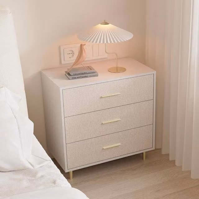 London Boutique Modern 3 Drawer Storage Chest in White – 1