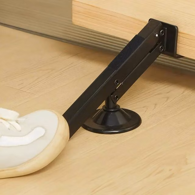EONLION Foot Operated Door Board Lifter in Black Steel