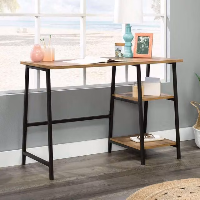 Teknik Industrial Style Mango Wood Writing Desk for Home Office