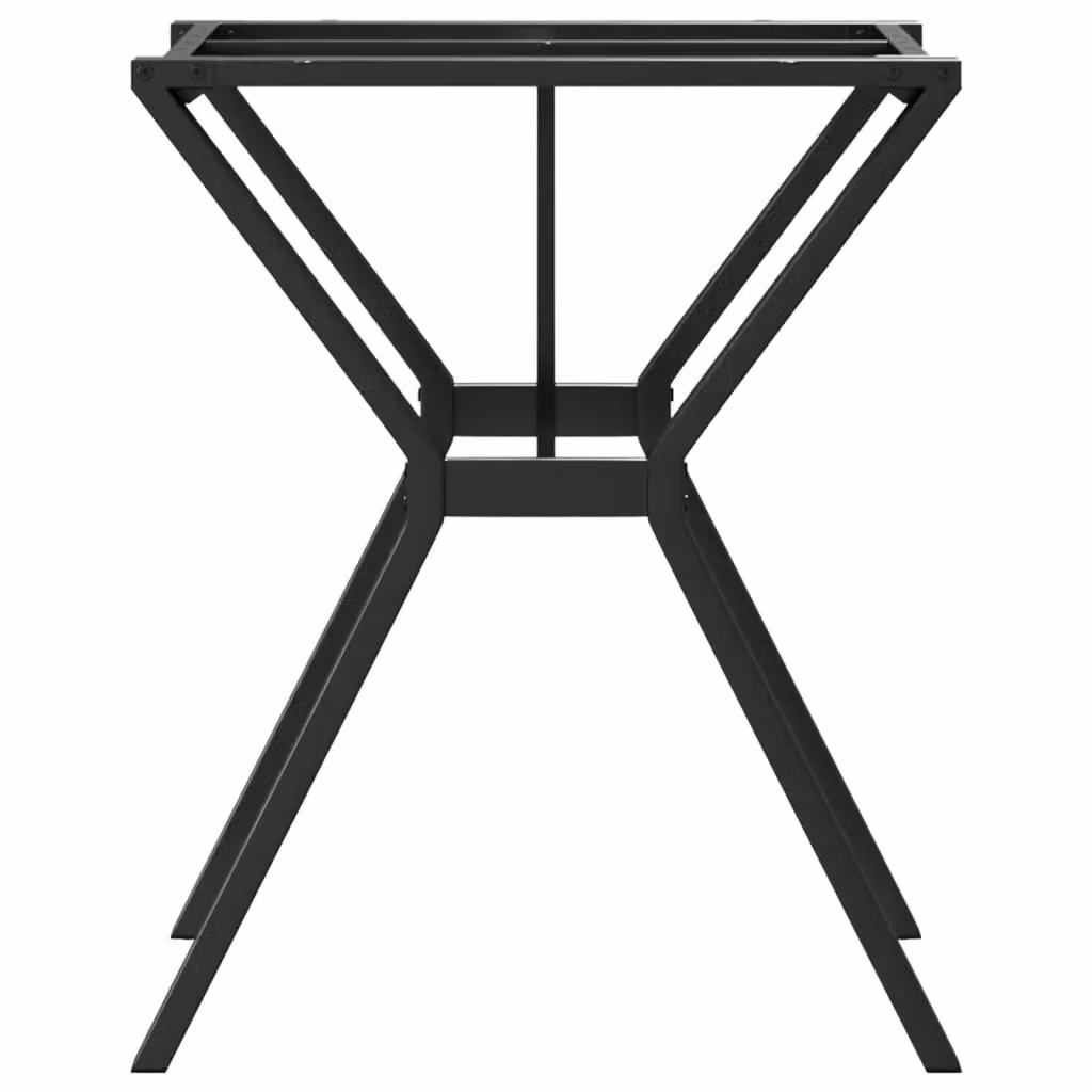 Berkfield Home Y-Frame Dining Table Legs in Black Cast Iron, W/D/H: 60 x 60 x 73 cm – 2