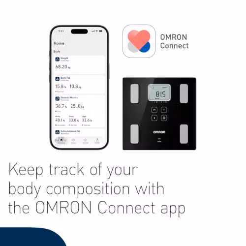 OMRON VIVA Body Composition Monitor and Scale in Black with Bluetooth and App Control – 6