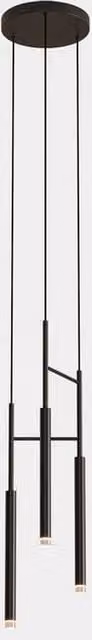 Netlighting Candle Cluster Pendant Light in Black with Dimmable Warm White LED